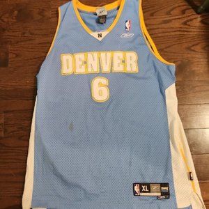 Kenyon Martin Denver Nuggets jersey Mens XL Nike blue stitched REEBOK
